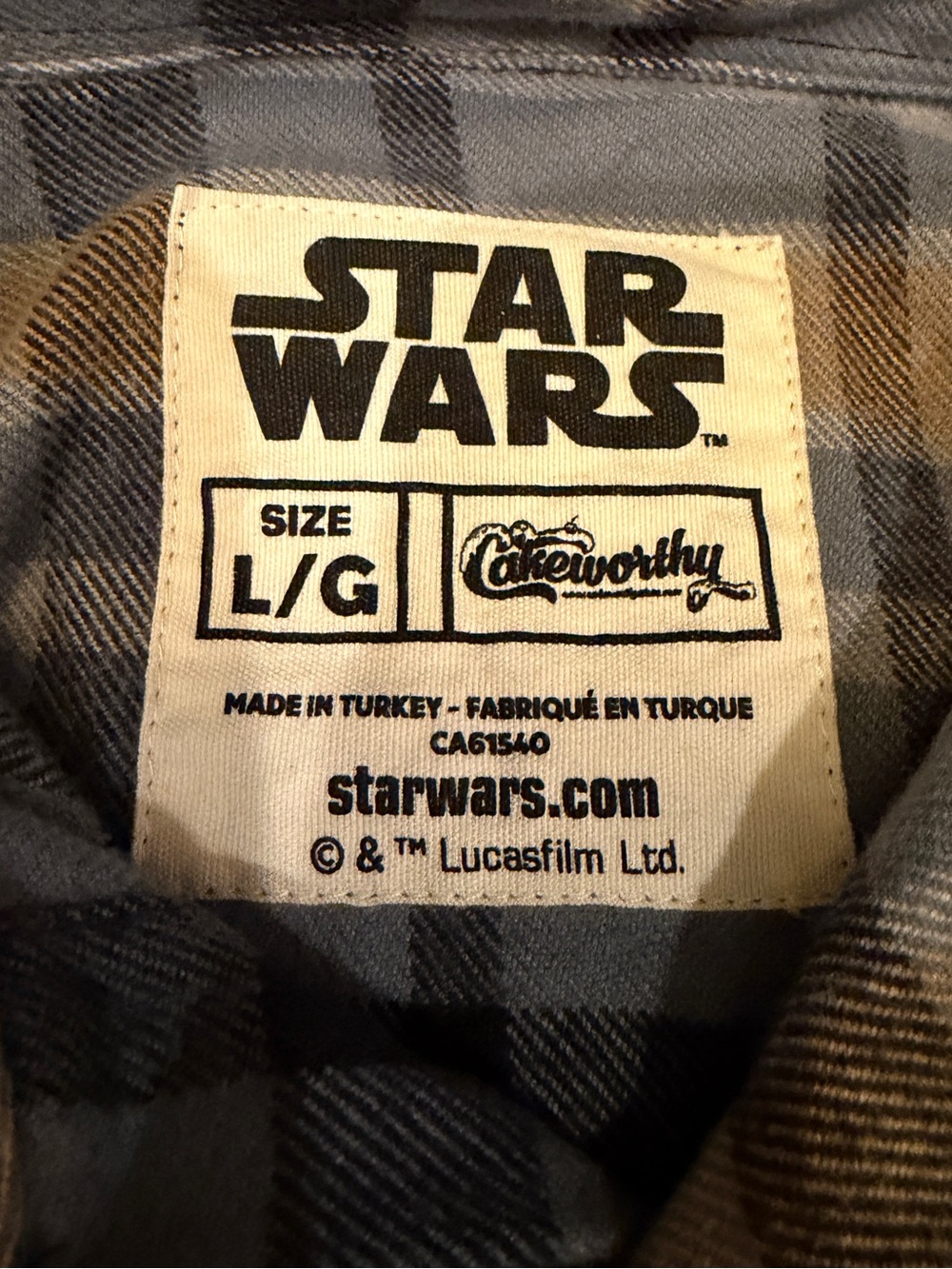 Cakeworthy Baby Yoda Flannel - Picture 7 of 8